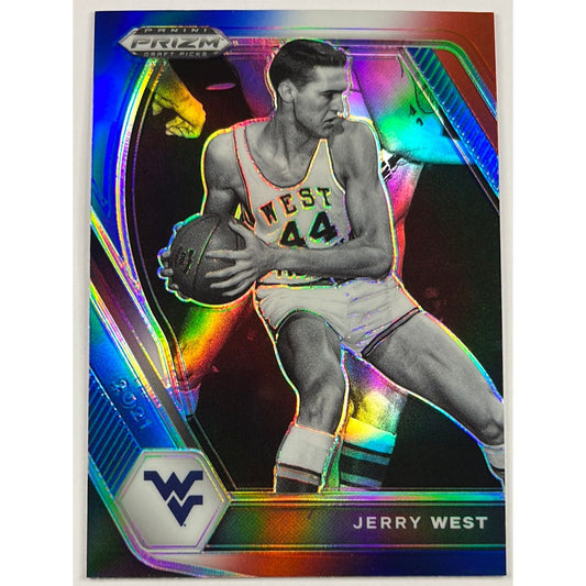 2021 Prizm Draft Jerry West Red White Blue Holo