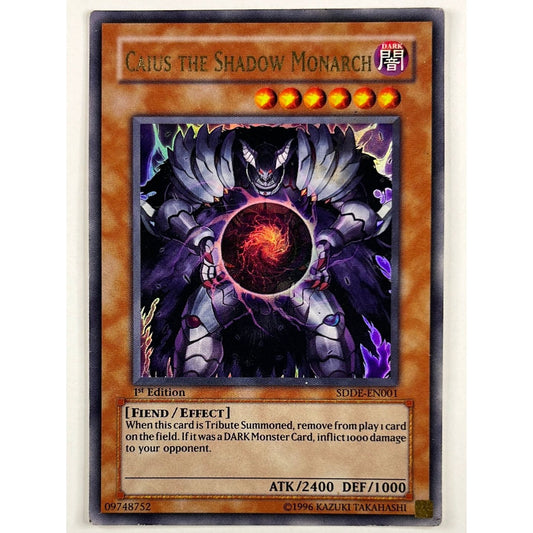 Caius The Shadow Monarch Super Rare SDDE-EN001 | Local Legends Cards & Collectibles