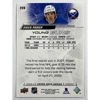 2022-23 Series 1 Owen Power Young Guns