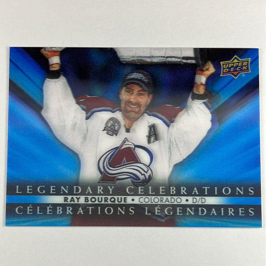 2023 Tim Hortons Collectors Series Ray Bourque Legendary Celebrations 3D Lenticular