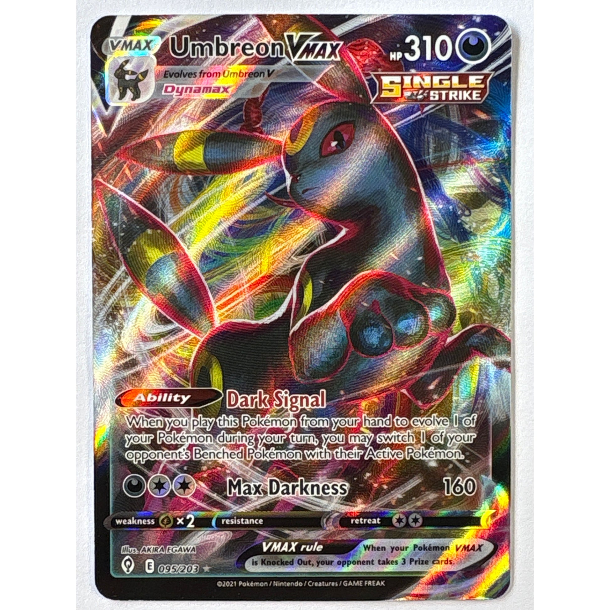 Umbreon VMAX Holo Ultra Rare 095/203 | Local Legends Cards & Collectibles