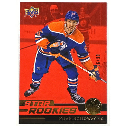 2022-23 Star Rookies Dylan Holloway Red Gold Foil RC 66/99