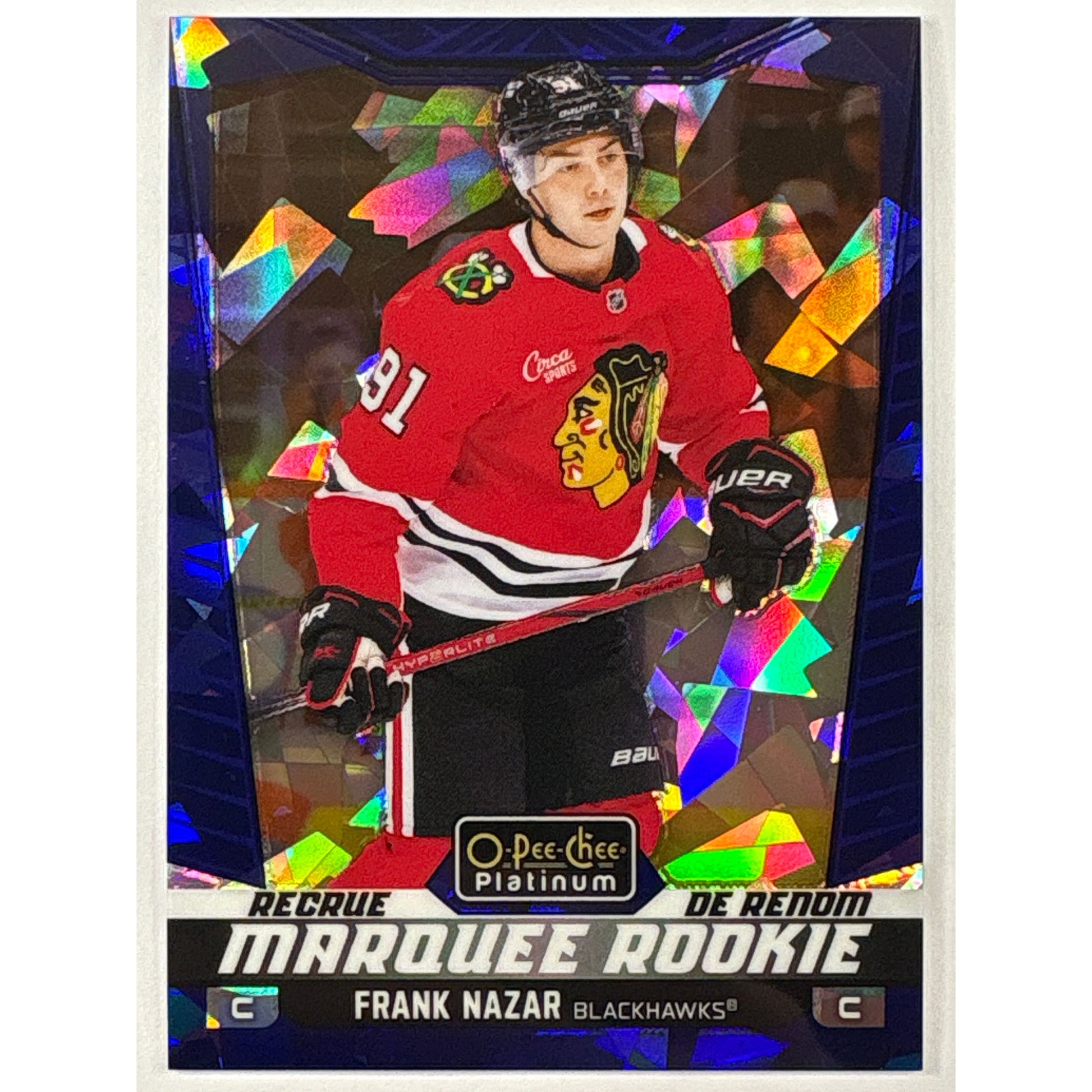2024-25 O-Pee-Chee Platinum Frank Nazar Blue Fragments RC /125 | Local Legends Cards & Collectibles