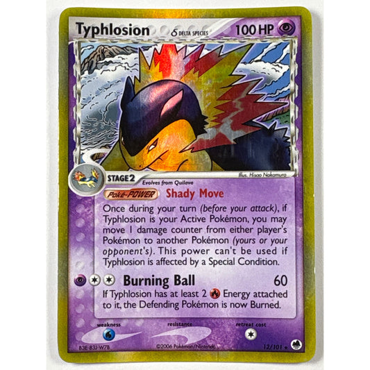 Typhlosion Reverse Holo Rare 12/101