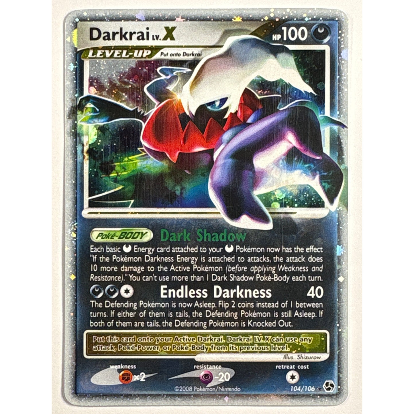 Darkrai LV.X Holo Rare 104/106