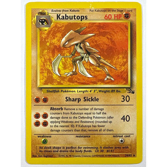 Kabutops Non Holo Rare 24/62