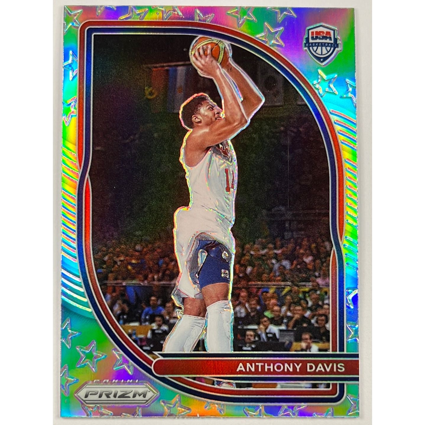 2020-21 Prizm Anthony Davis Team USA Silver Holo