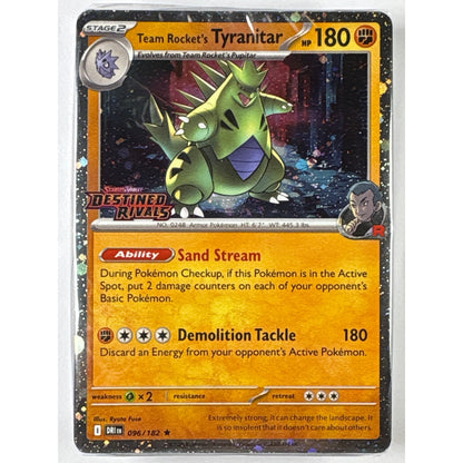 *Stamped Destined Rivals Team Rocket’s Tyranitar Sealed Deck | Local Legends Cards & Collectibles