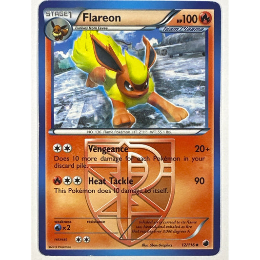 Flareon Non Holo Uncommon 12/116