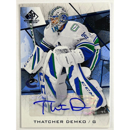 2021-22 SP Game Used Thatcher Demko Auto