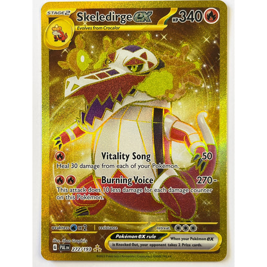 Skeledirge EX Holo Gold Hyper Rare 262/193