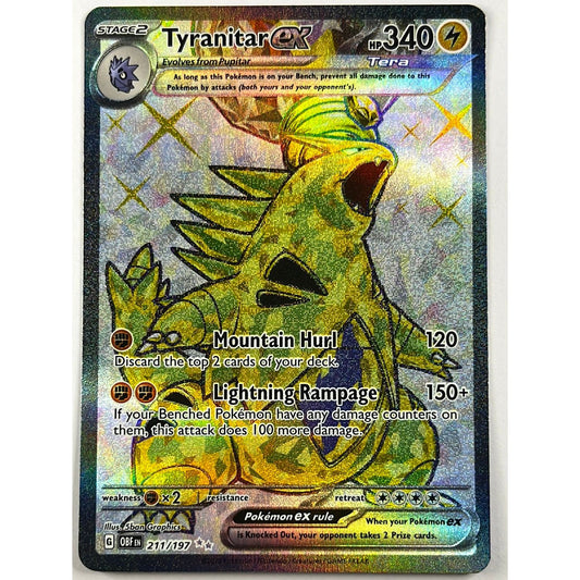 Tyranitar EX Ultra Rare 211/197