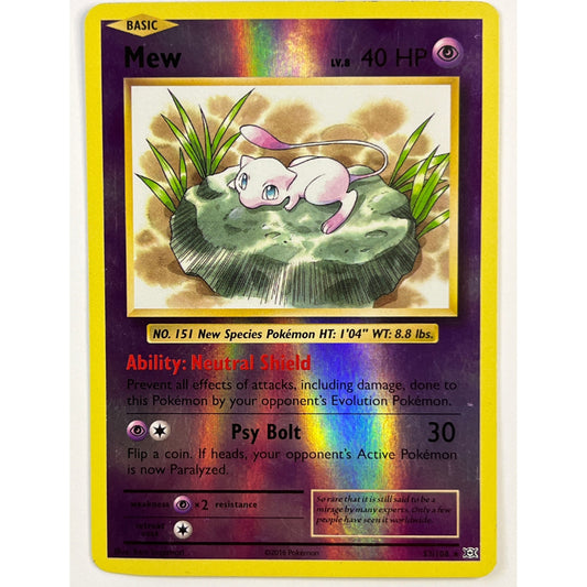 Mew Reverse Holo Rare 53/108
