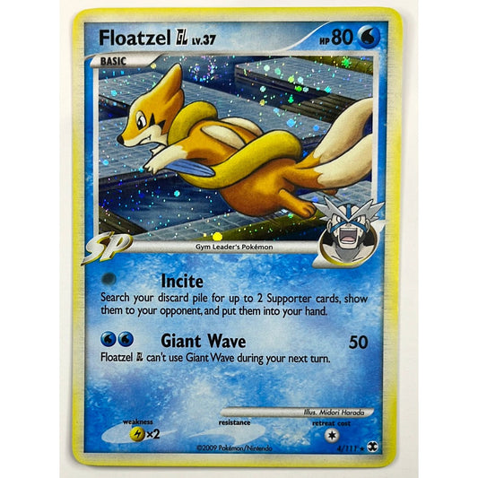Floatzel LV 37 Holo WITH SWIRL 4/111