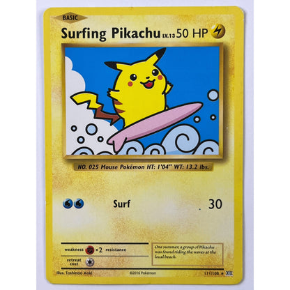 Surfing Pikachu Non Holo Secret Rare 111/108
