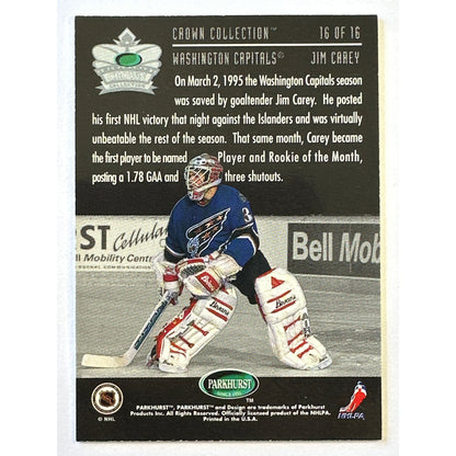 1995-96 Parkhurst Jim Carey Crown Collection