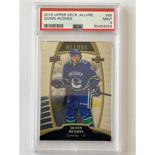 2019-20 Allure Quinn Hughes Rookie PSA 9 MINT