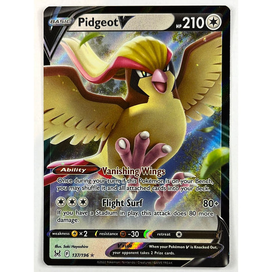 Pidgeot V Ultra Rare Holo 137/196