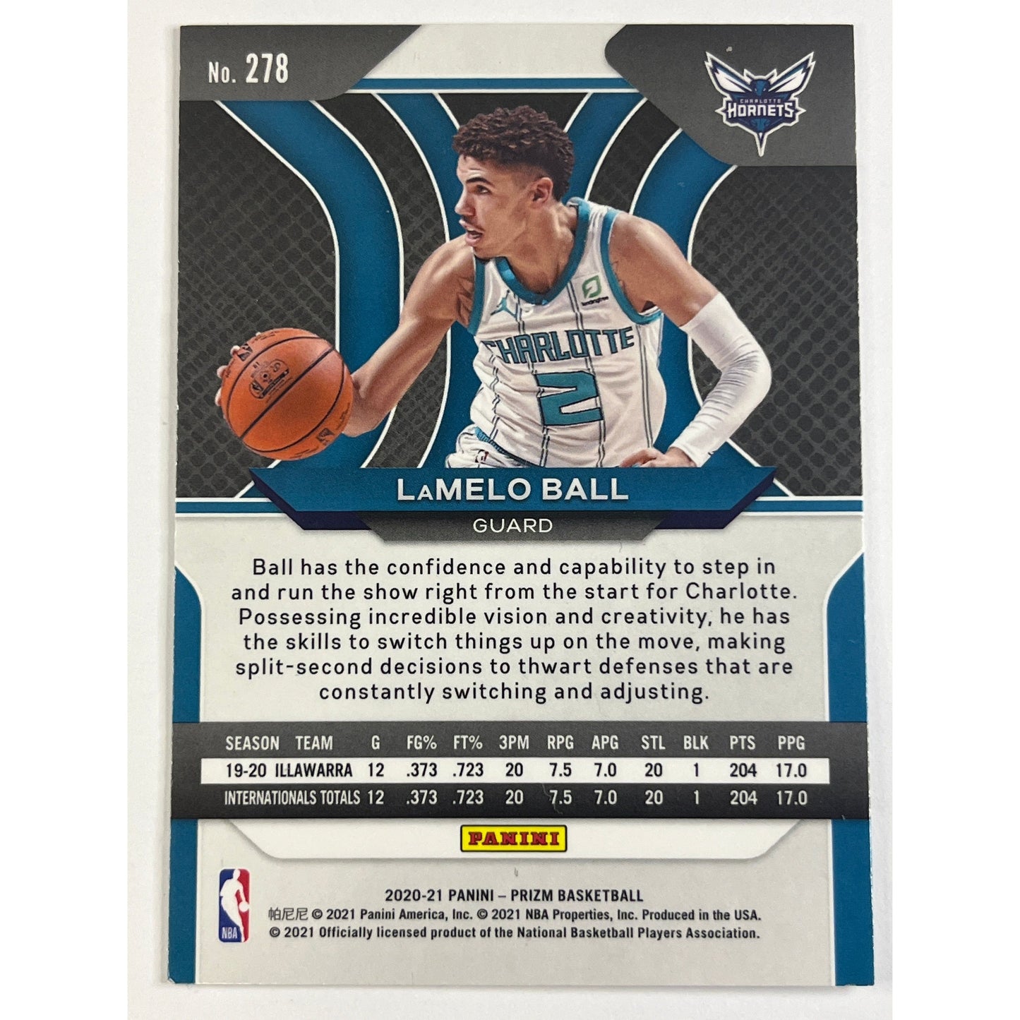 2020-21 Panini Prizm LaMelo Ball Rookie Card