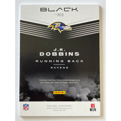 2020 Panini Black J.K. Dobbins Rookie Influx Patch /75
