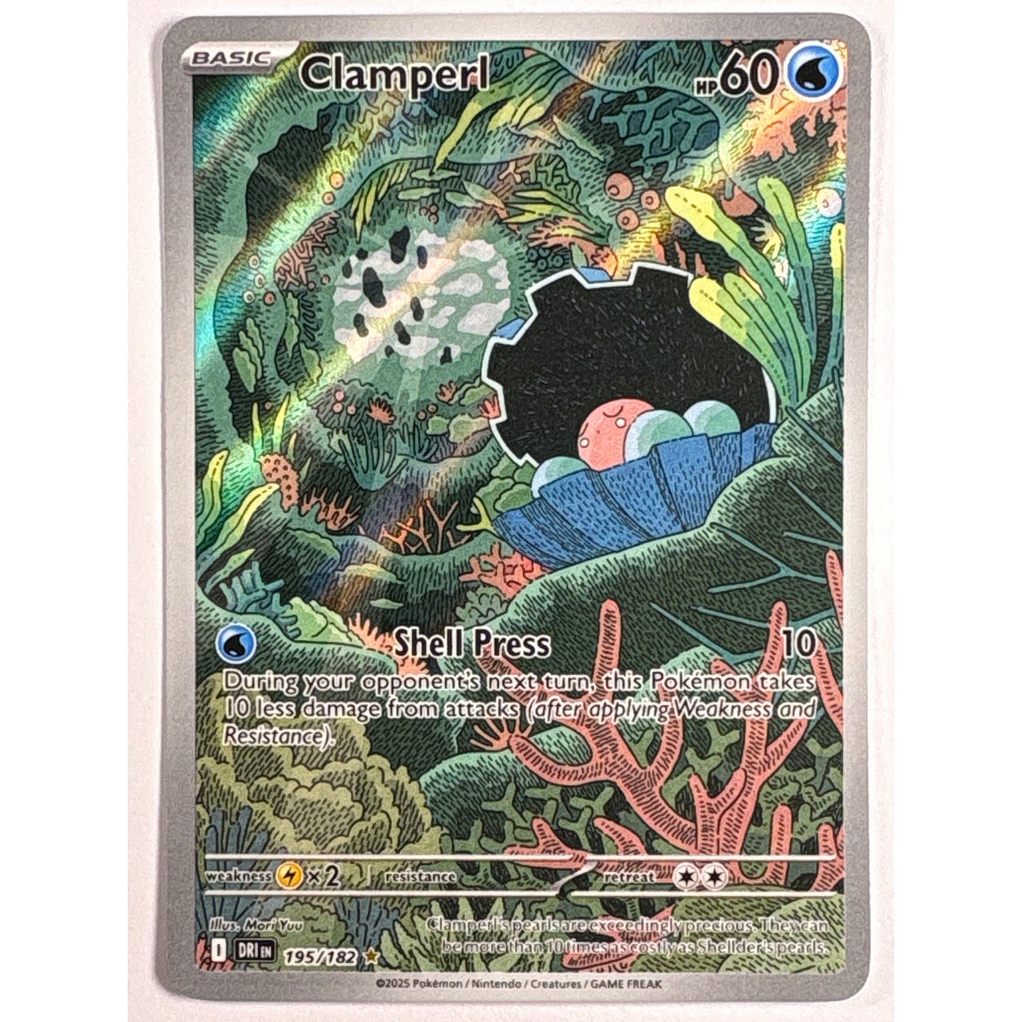 Clamperl Holo Illustration Rare 195/182 | Local Legends Cards & Collectibles