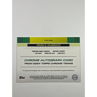 2024 Topps Chrome Priska Nugroho Rookie Auto