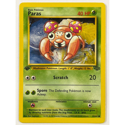 1st Edition Paras Non Holo Common 59/64