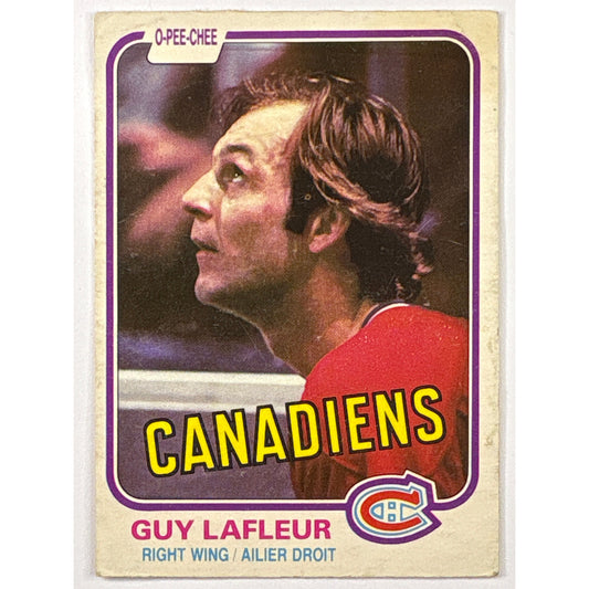 1981-82 O-Pee-Chee Guy Lafleur #177 | Local Legends Cards & Collectibles
