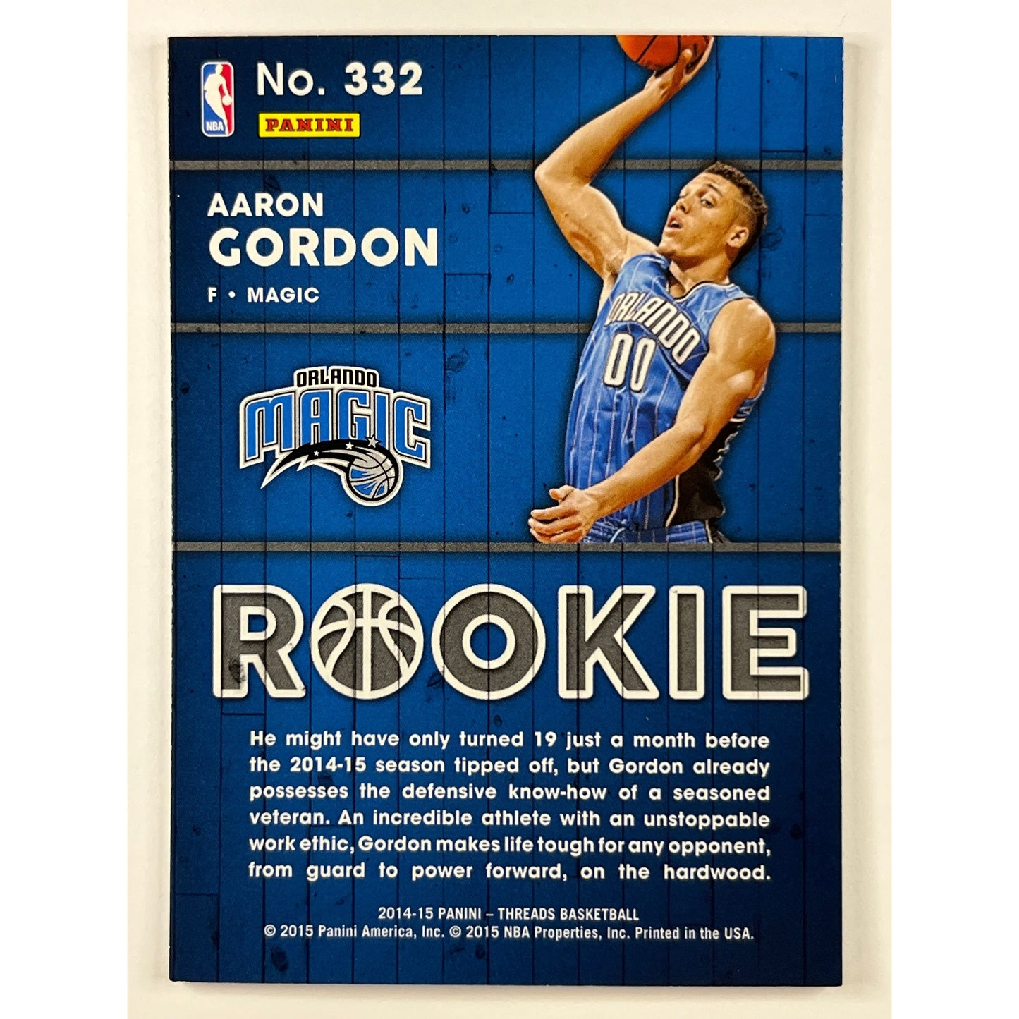 2014-15 Threads Aaron Gordon “Hardwood” RC
