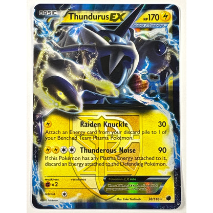 Thundurus EX Holo Ultra Rare 38/116