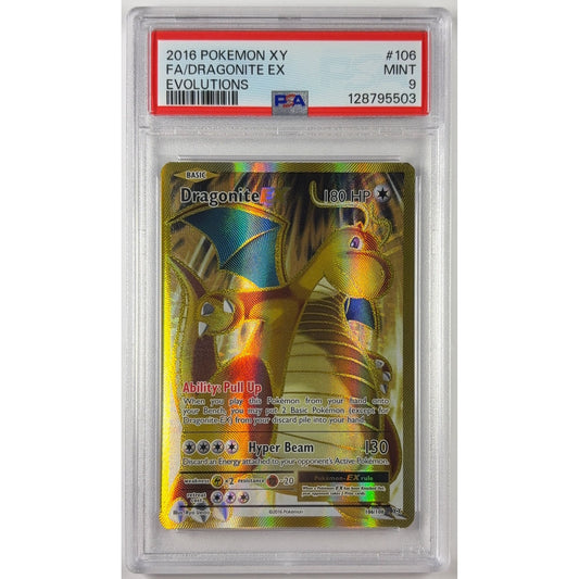 Dragonite EX Holo Ultra Rare 106/108 PSA 9 MINT | Local Legends Cards & Collectibles