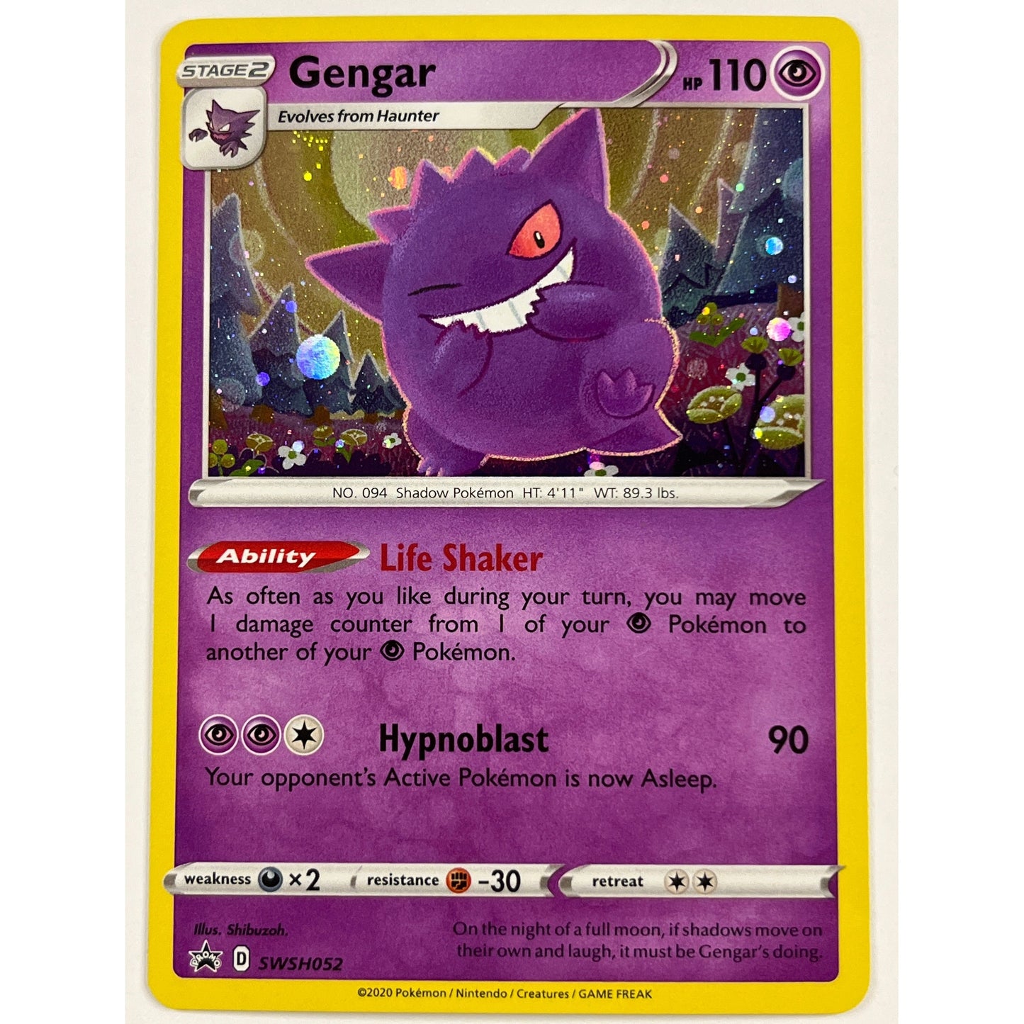 Gengar Holo Black Star Promo SWSH 052