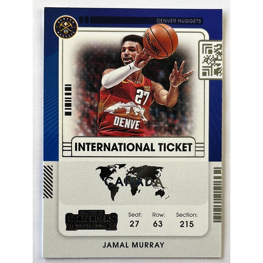 2021-22 Contenders Jamal Murray International Ticket