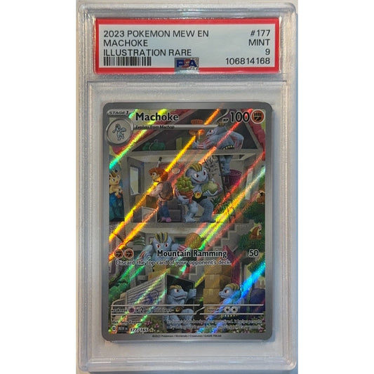 Machoke Holo Illustration Rare 177/165 PSA 9 MINT