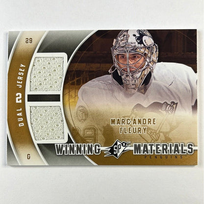 2011-12 SPX Marc Andre Fleury Winning Materials Game Used Dual Jersey Patch