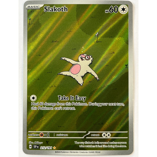 Slakoth Holo Illustration Rare 212/191