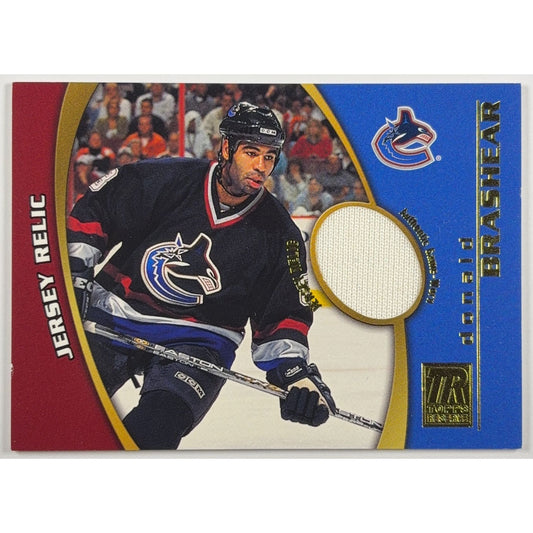 2001-02 Topps Reserve Donald Brashear Jersey Relic
