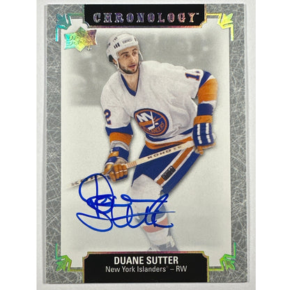 2018-19 Chronology Duane Sutter Autograph