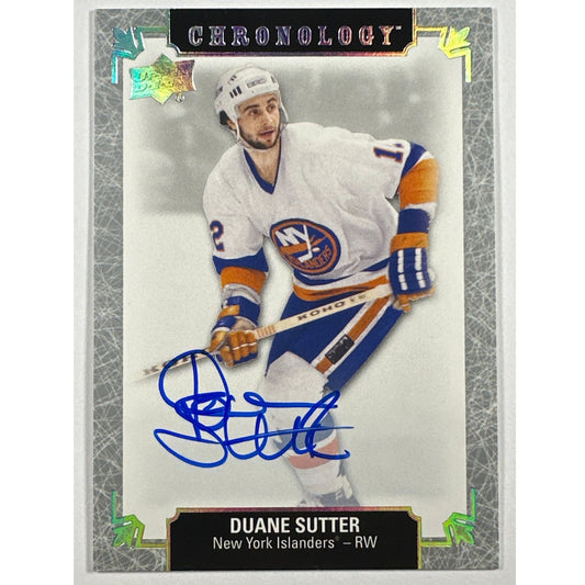 2018-19 Chronology Duane Sutter Autograph