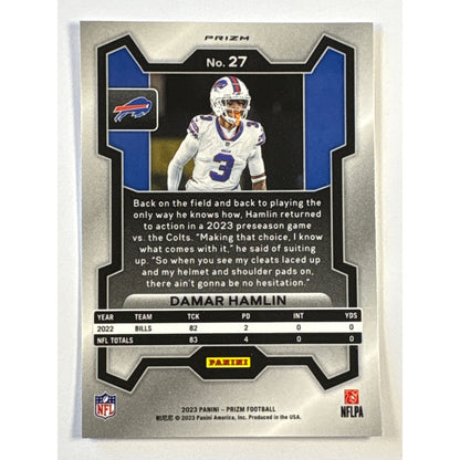 2023 Donruss Optic Damar Hamlin Red White Blue Prizm