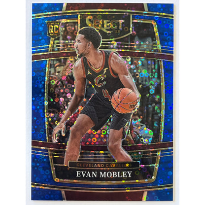 2021-22 Select Evan Mobley Concourse Level Blue Disco Prizm RC 01/25