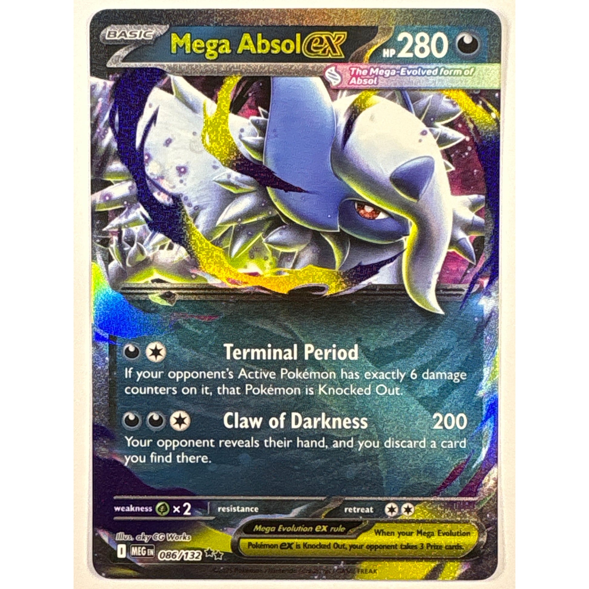Mega Absol ex Holo Double Rare 086/132 | Local Legends Cards & Collectibles