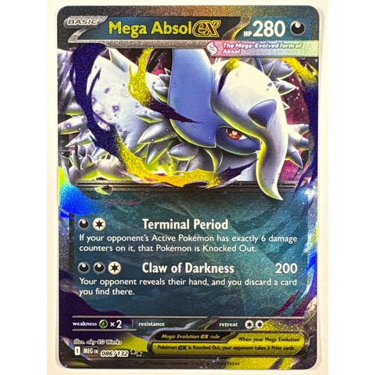 Mega Absol ex Holo Double Rare 086/132 | Local Legends Cards & Collectibles