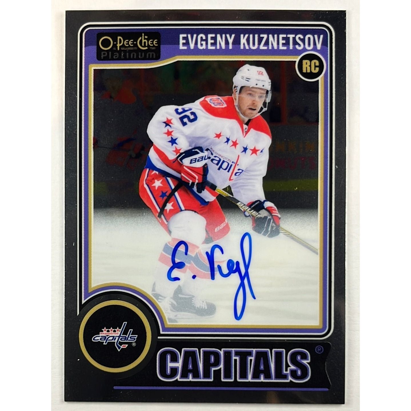 2014-15 O-Pee-Chee Platinum Evgeny Kuznetsov Rookie Auto