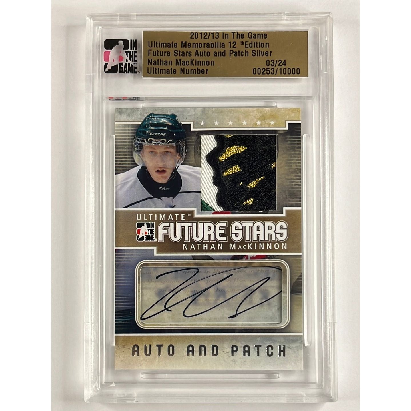 2012-13 In The Game Nathan Mackinnon Future Stars Auto & Patch  03/24