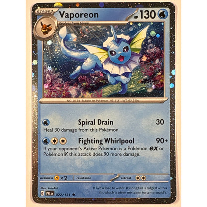 Vaporeon Cosmos Holo Promo 022/131 | Local Legends Cards & Collectibles