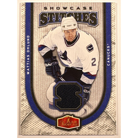 2005-06 Fleer Showcase Mattias Ohlund Showcase Stitches