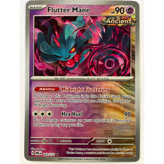 Flutter Mane Pokéball Holo Rare 043/131
