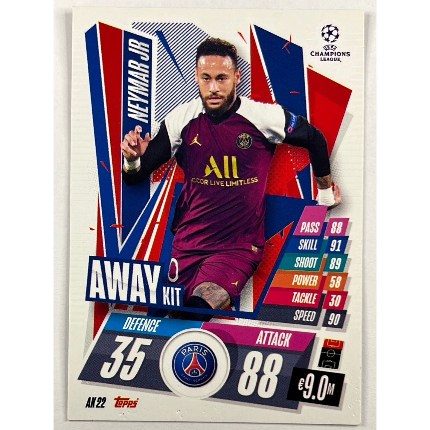 Topps Match Attax Neymar Jr AK22