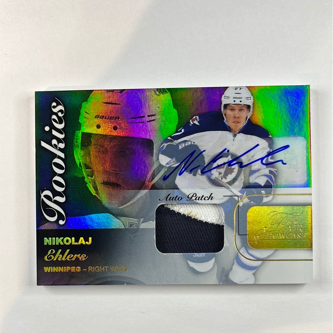 2015-16 Fleer Showcase Nikolaj Ehlers Rookie Patch Auto /35